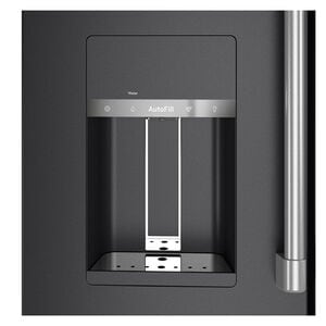 Cafe 36 in. 27.8 cu. ft. Smart 4-Door French Door Refrigerator with Ice & Water Dispenser - Matte Black, Matte Black, hires