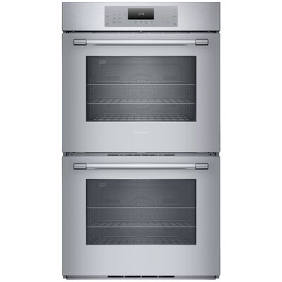 Thermador Masterpiece Series 30" 9.2 Cu. Ft. Electric Smart Double Wall Oven with True European Convection & Self Clean - Grey | ME302YP