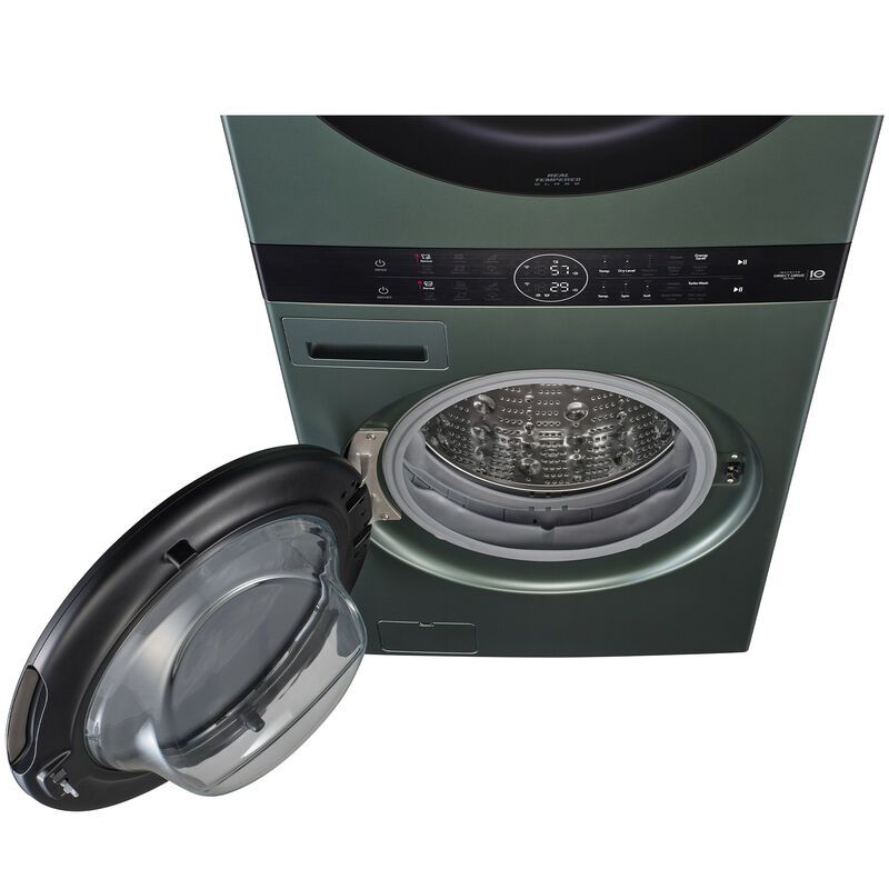 LG 27 in. WashTower with 4.5 cu. ft. Washer with 6 Wash Programs & 7.4 cu. ft. Gas Dryer with 6 Dryer Programs, Sensor Dry & Wrinkle Care - Nature Green, Nature Green, hires