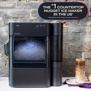 GE Profile 14 in. Smart Ice Maker with 3 lb. Ice Storage & Digital Control - Carbon Black, , hires
