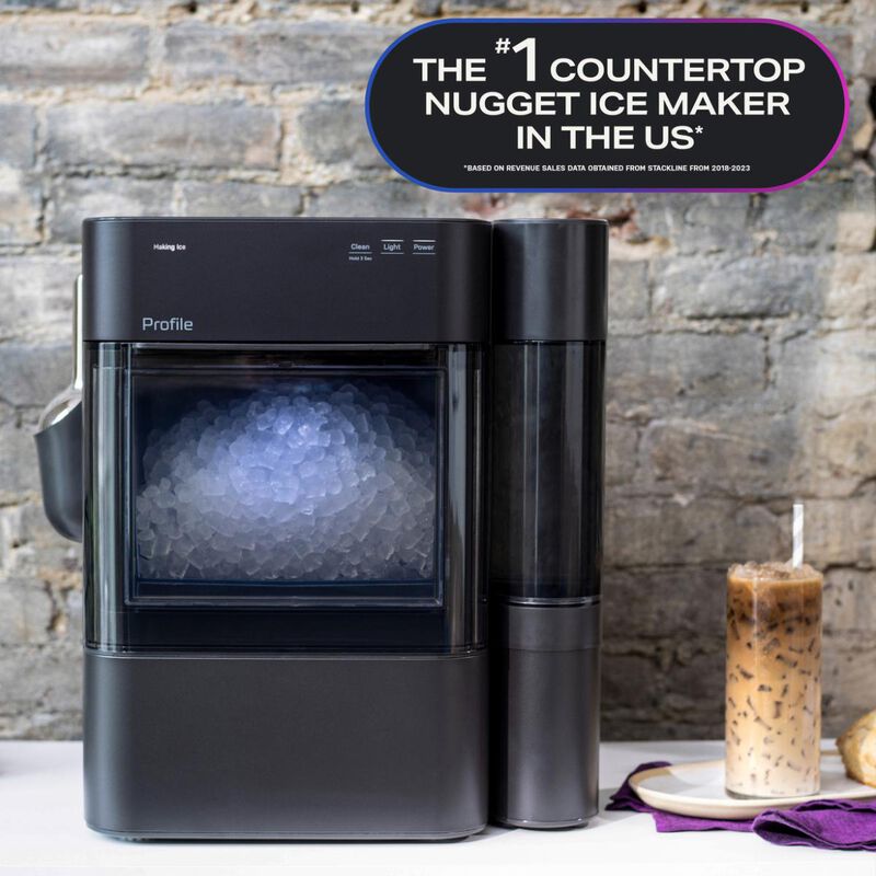 GE Profile 14 in. Smart Ice Maker with 3 lb. Ice Storage & Digital Control - Carbon Black, , hires