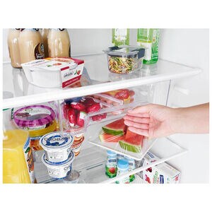 Whirlpool 33 in. 20.5 cu. ft. Top Freezer Refrigerator - Monochromatic Stainless Steel, Monochromatic Stainless Steel, hires
