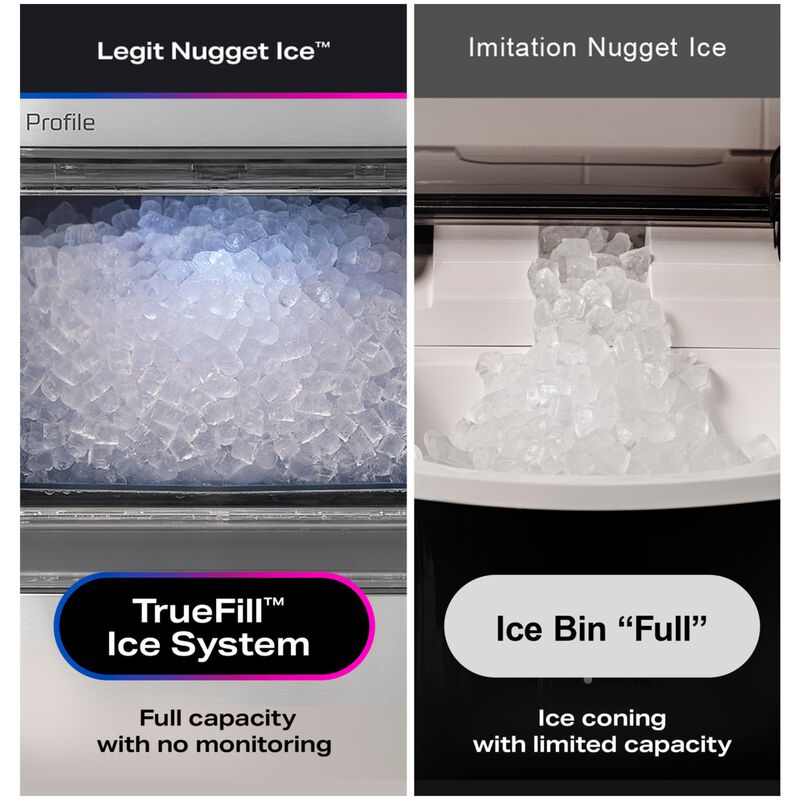 GE Profile 11 in. Smart Ice Maker with 3 lb. Ice Storage, Auto Defrost & Digital Control - Carbon Black, , hires