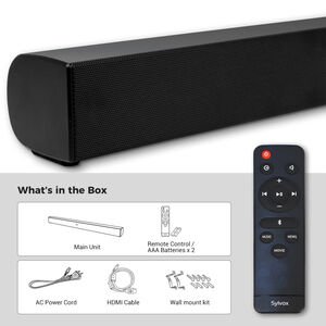 Sylvox Elf S2 2.0 Channel Outdoor Use Sound Bar with Bluetooth - Black, , hires