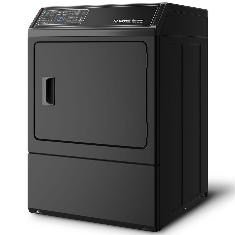 Speed Queen DF7 27 in. 7.0 cu. ft. Electric Dryer with Pet Plus Cycle, Sensor Dry, Sanitize & Steam Cycle - Matte Black, Matte Black, hires