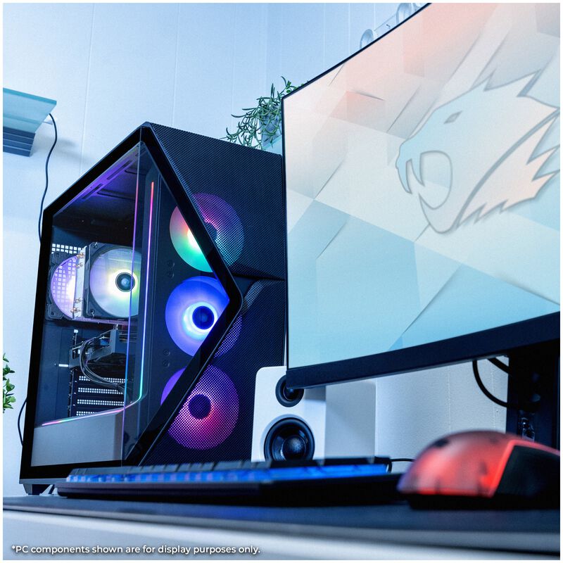 iBUYPOWER Slate Gaming Desktop with Intel Core i7 14700F, 20-Core CPU, NVIDIA GeForce RTX 4060, 8GB VRAM GPU, 32 GB RAM, 1 TB SSD & Windows 11 Home - Black, , hires