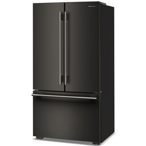 KitchenAid 36 in. 24.8 cu. ft. Smart Counter Depth French Door Refrigerator with Internal Water Dispenser - Black Ore, Black Ore, hires