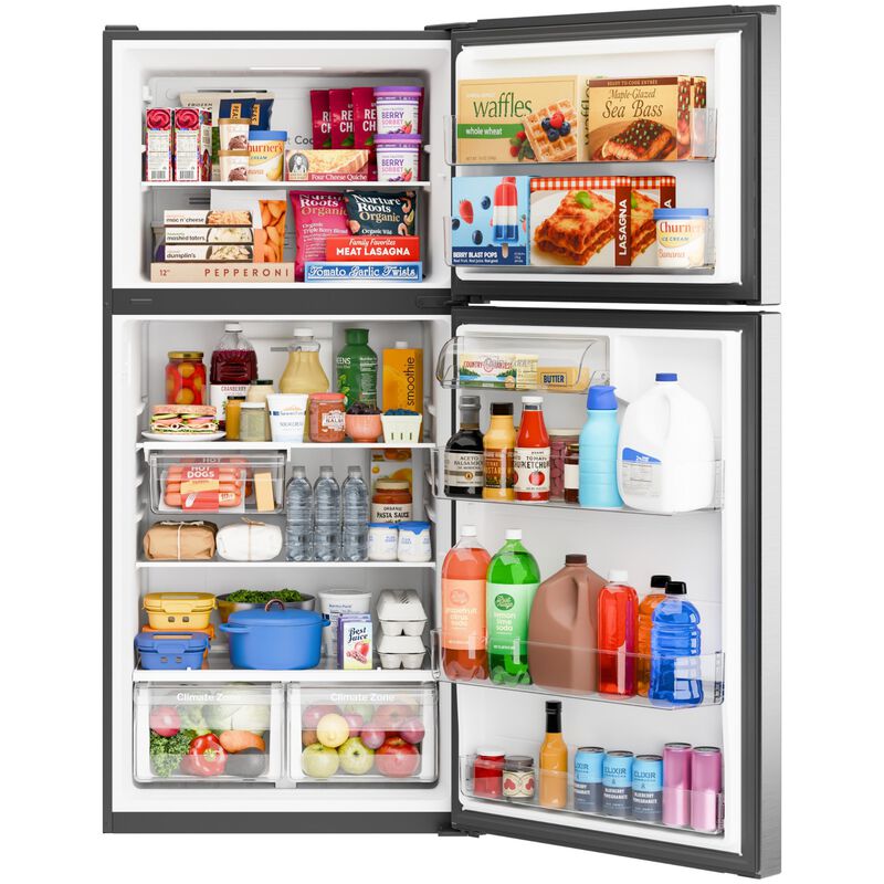 GE 30 in. 21.0 cu. ft. Garage-Ready Top Freezer Refrigerator - Fingerprint Resistant Stainless, Fingerprint Resistant Stainless, hires