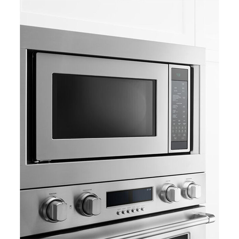 Fisher & Paykel Series 5 24 in. 1.5 cu.ft Built-In/Countertop Microwave with 10 Power Levels & Sensor Cooking Controls - Stainless Steel, , hires