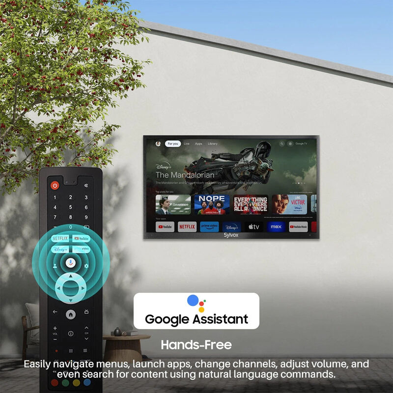 Sylvox - Deck Pro 3.0 75" Class Partial Sun 4K UHD LED Smart Google Outdoor TV, , hires