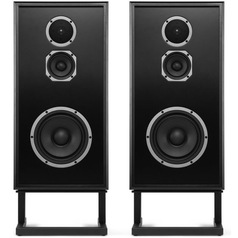 KLH Model Four 8" Three-Way Acoustic Suspension Loudspeaker System - Black Ash, , hires