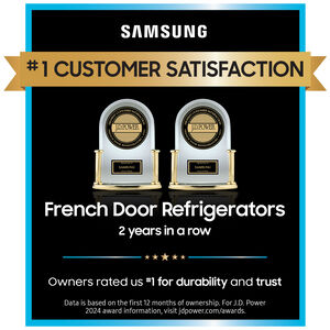 Samsung Bespoke 36 in. 22.8 cu. ft. Smart Counter Depth 4-Door French Door Refrigerator with Internal Water Dispenser - Morning Blue, Morning Blue, hires