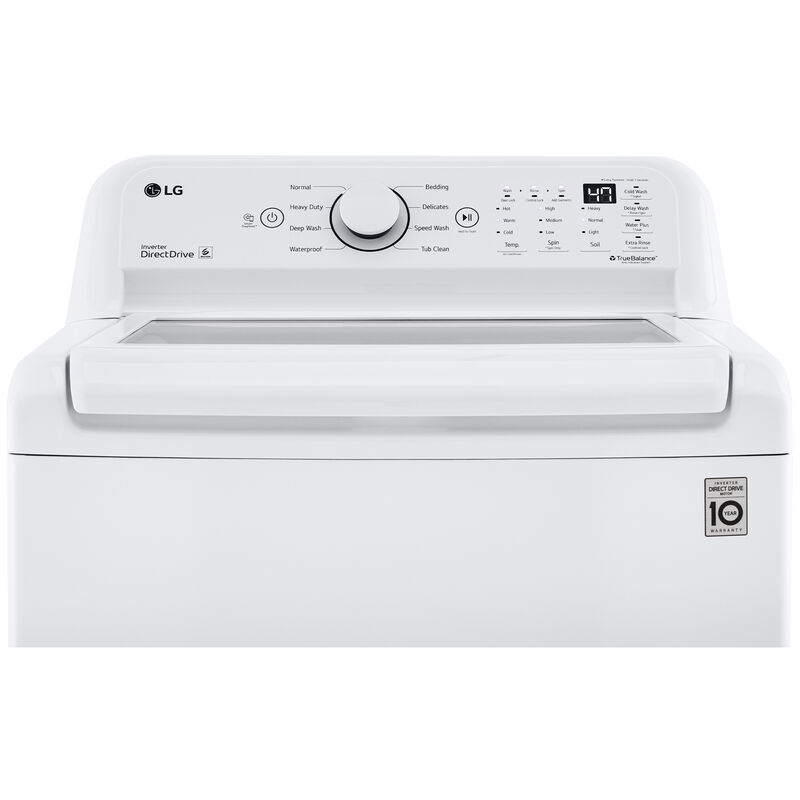 LG 27 in. 4.5 cu. ft. Top Load Washer with TurboDrum Technology - White, , hires