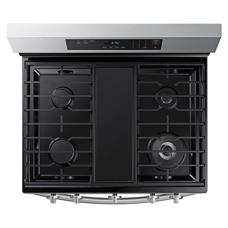 Samsung 30 in. 6 cu. ft. Smart Gas Range with 5 Sealed Burners & Griddle - Stainless Steel, , hires
