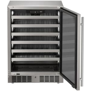 Marvel The Essential Collection 24 in. Outdoor Undercounter Wine Cooler with Wire Racks, Single Temperature Zone & 55-Bottle Capacity - Stainless Steel, , hires
