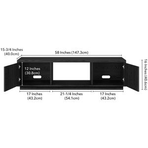 Preston & Cole Finnegan 58" Wide TV Stand for TVs up to 65" - Black Grain, , hires