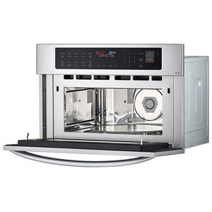 LG 30 in. 1.7 cu. ft. Smart Speed Electric Single Wall Oven with Standard Convection & Sensor Cooking - Stainless Steel, Stainless Steel, hires