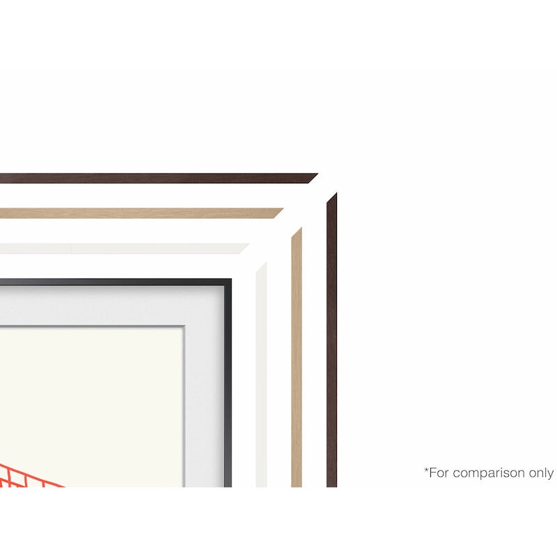 Samsung 50" The Frame Customizable Bezel Compatible with Samsung 2021-2025 The Frame TVs - Modern Brown, , hires