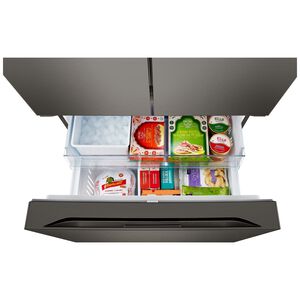 LG 36 in. 26.5 cu. ft. Smart Counter Depth French Door Refrigerator with Internal Water Dispenser - Black Stainless Steel, , hires
