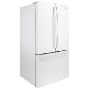 GE 36 in. 27.0 cu. ft. French Door Refrigerator with Internal Water Dispenser - White, White, hires