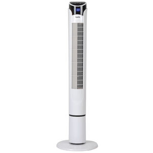 CoolVia 40 in. Oscillating Tower Fan with 3 Speed Settings & Remote Control - White, , hires