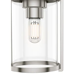 Hunter Astwood 6.25 in. Mini Pendant with Clear Glass - Brushed Nickel, , hires