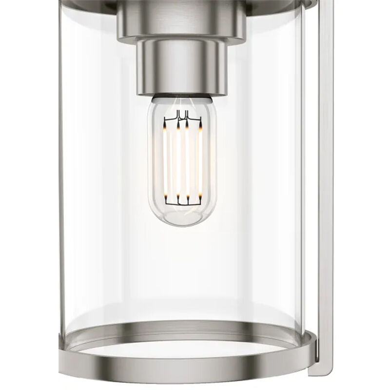 Hunter Astwood 6.25 in. Mini Pendant with Clear Glass - Brushed Nickel, , hires