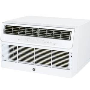 GE 14,000 BTU 230V Smart Through-the-Wall Air Conditioner with 3 Fan Speeds, Sleep Mode & Remote Control - White, , hires