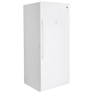 GE 33 in. 21.3 cu. ft. Garage-Ready Upright Freezer with Adjustable Shelves - White, , hires