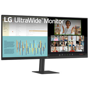 LG 34 in. UltraWide IPS FHD 100Hz VESA DisplayHD 400 Computer Monitor with Slim Stand - Black, , hires