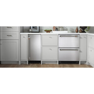 Cafe 24 in. 5.7 cu. ft. Double Refrigerator Drawers - Stainless Steel, Stainless Steel, hires