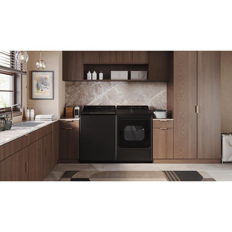LG 27 in. 4.8 cu. ft. Smart Top Load Washer with 4-Way Agitator, EasyUnload & AI Sensing - Platinum Black, Platinum Black, hires