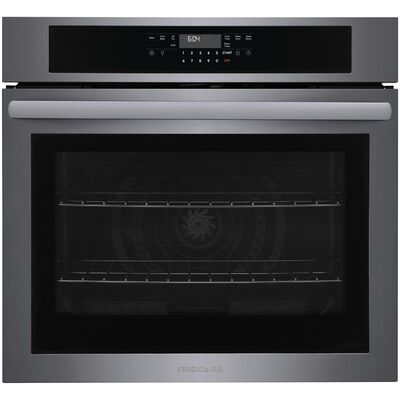Frigidaire 30 in. 5.3 cu. ft. Electric Single Wall Oven with Standard Convection - Black Stainless Steel | FCWS3030AD