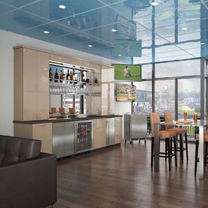 Marvel Low Profile Series 24 in. 4.6 cu. ft. Left-Hinged Built-In Undercounter Refrigerator - Stainless Steel, , hires