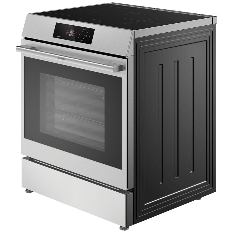 Bosch 500 Series 30 in. 5.8 cu. ft. Air-Fry Standard Convection Slide-In Electric Range with 4 Induction Burners - Stainless Steel, , hires