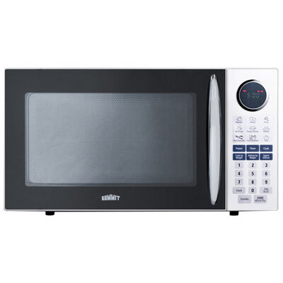 Summit 21 in. 1.0 cu. ft. Countertop Microwave with 5 Power Levels - White | SM1102WH