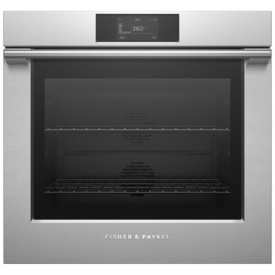 Fisher & Paykel Series 7 30 in. 4.9 cu. ft. Smart Electric Single Wall Oven with True European Convection - Stainless Steel | OB30SPPTX3