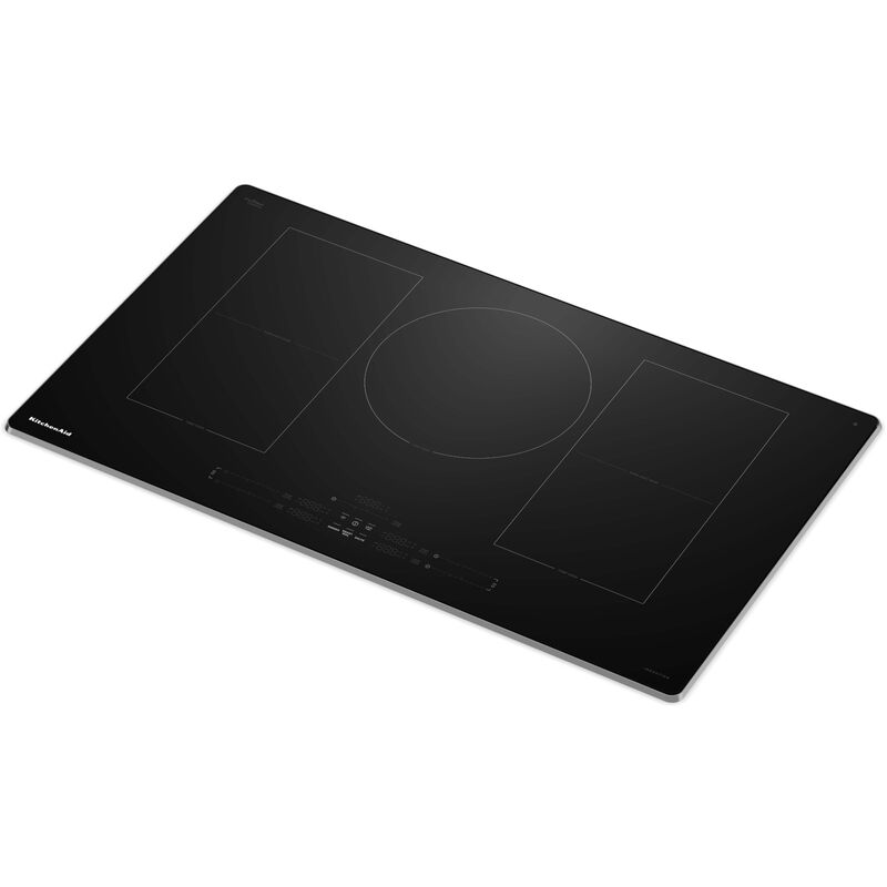 KitchenAid 36 in. 5-Burner Smart Induction Cooktop with Simmer Burner & Power Burner - Stainless Steel, , hires