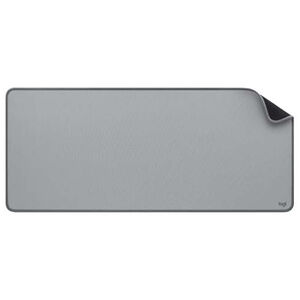 Logitech Desk Mat Studio Series Extended Mouse Pad with Spill-resistant Durable Design (Large) - Mid Gray, , hires