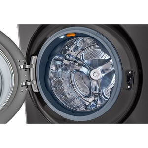 LG 27 in. WashTower with 4.5 cu. ft. Washer with 6 Wash Programs & 7.4 cu. ft. Gas Dryer with 6 Dryer Programs, Sensor Dry & Wrinkle Care - Black Steel, Black Steel, hires