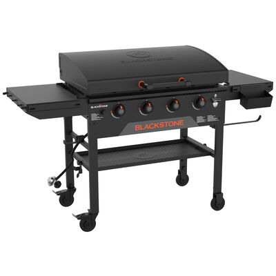 Blackstone 36 in. Liquid Propane Gas Flat Top Griddle with Side Table - Black | 2322