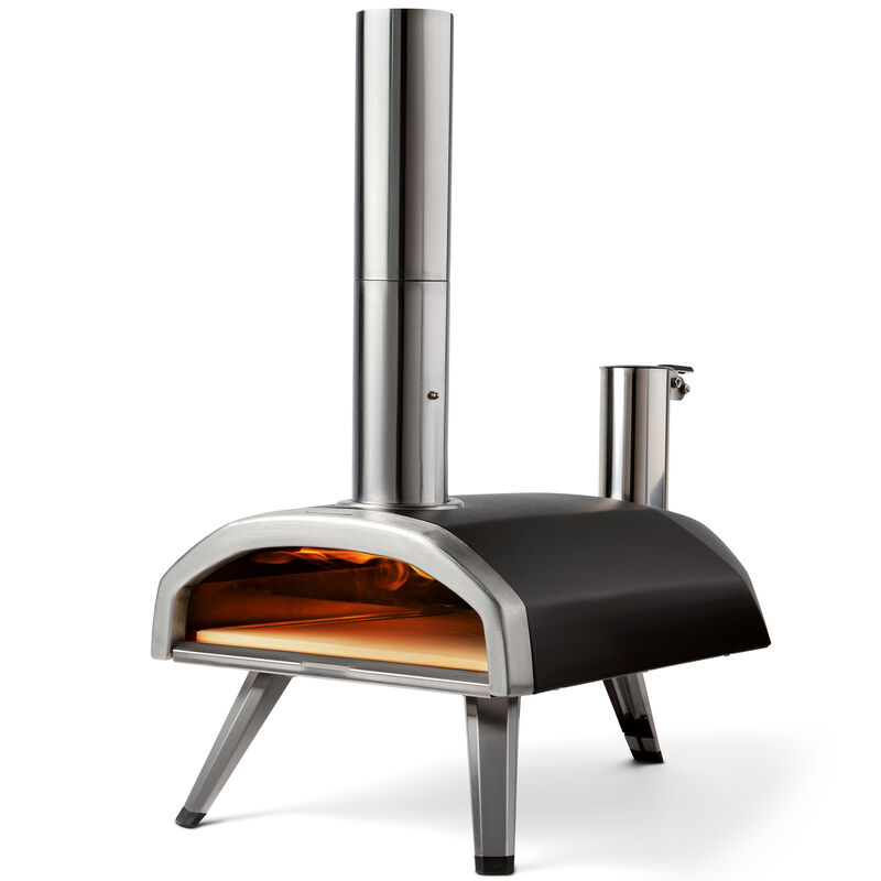 Ooni Fyra 12 Wood Pellet Pizza Oven - Black with Stainless Steel, , hires