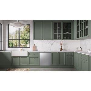 Samsung Bespoke 24 in. Top Control Smart Dishwasher with 38 dBA Sound Level, 3rd-Rack, Smart Dry with AutoRelease Door & Pocket Handle - Fingerprint Resistant Stainless Steel, , hires