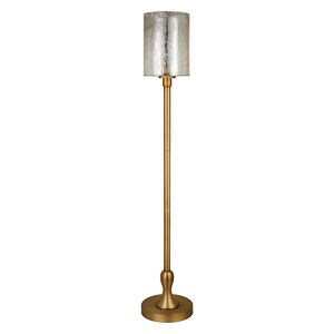 Hudson & Canal Numit Brass Floor Lamp with Mercury Glass Shade, , hires