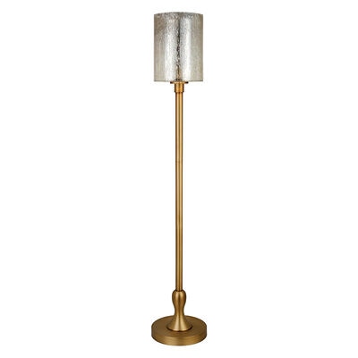 Hudson & Canal Numit Brass Floor Lamp with Mercury Glass Shade | FL0366