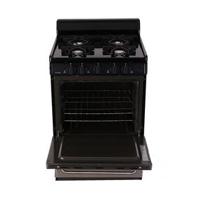 Premier 24 in. 3.0 cu. ft. Oven Freestanding Gas Range with 4 Open Burners - Stainless Steel, , hires