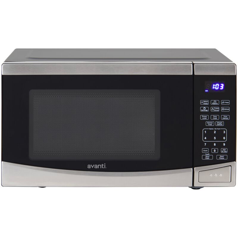 Avanti 19 in. 0.9 cu. ft. 900W Countertop Microwave - Stainless Steel, , hires