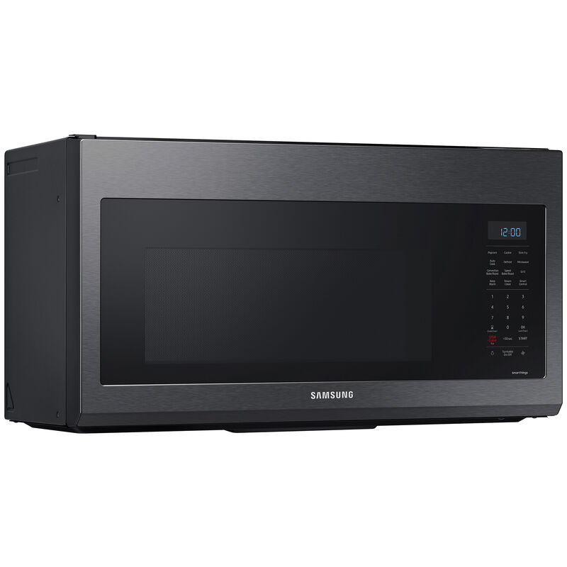 Samsung 30" 1.7 Cu. Ft. Over-the-Range Microwave with 10 Power Levels, 300 CFM & Sensor Cooking Controls - Black Stainless Steel, Black Stainless Steel, hires