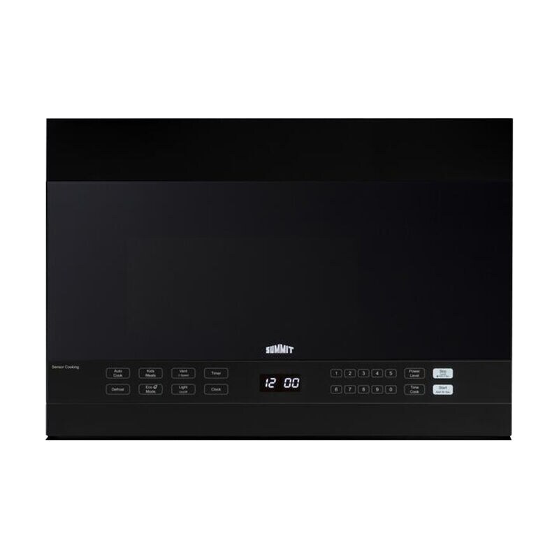 Summit 24 in. 1.4 cu. ft. 1000W Over-the-Range Microwave with 300 CFM & Sensor Cooking - Black, , hires