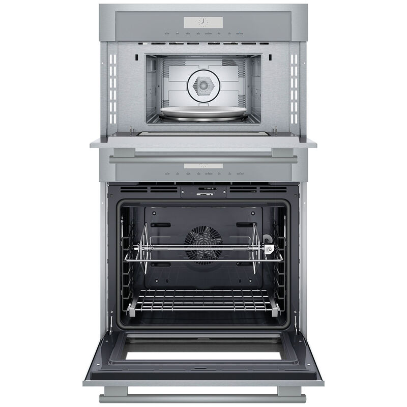 Thermador Masterpiece Series 30 in. 6.1 cu. ft. Smart Speed Electric Microwave/Wall Oven Combo with True European Convection - Stainless Steel, , hires